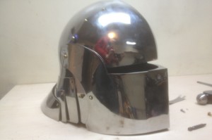 The completed helm